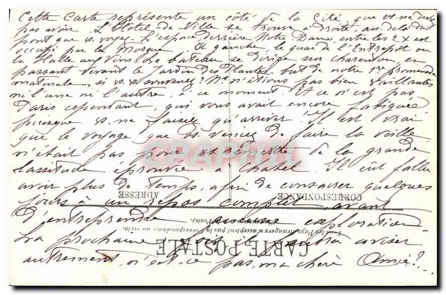 Paris — La Seine, vers Notre-Dame — LL. — n° 132 — Reverso