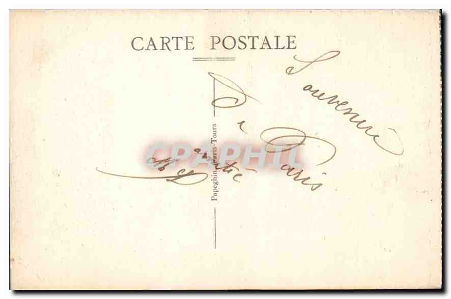 CPA Paris l'Avenue des Champs Elysees et les Chevaux de Marly  — Rückseite