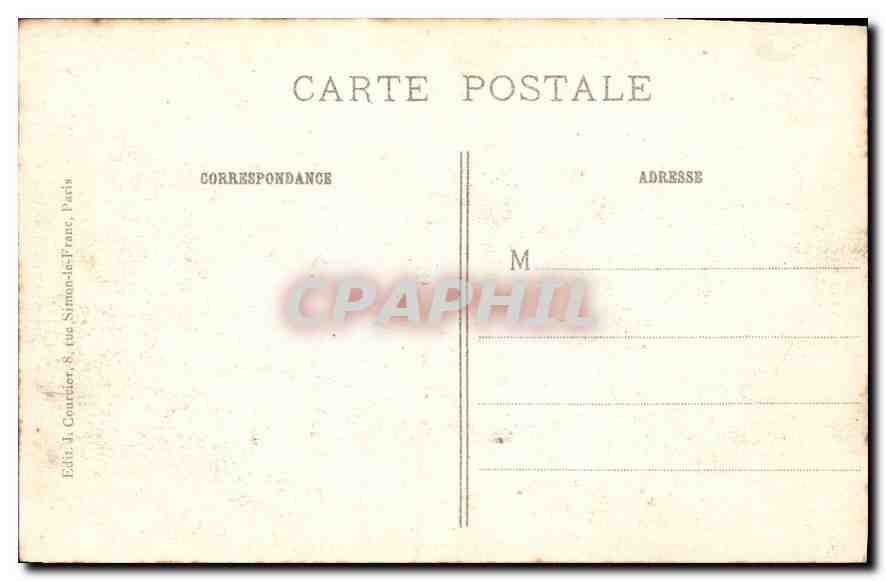 CPA Paris Le Parc Monceau  — Rückseite
