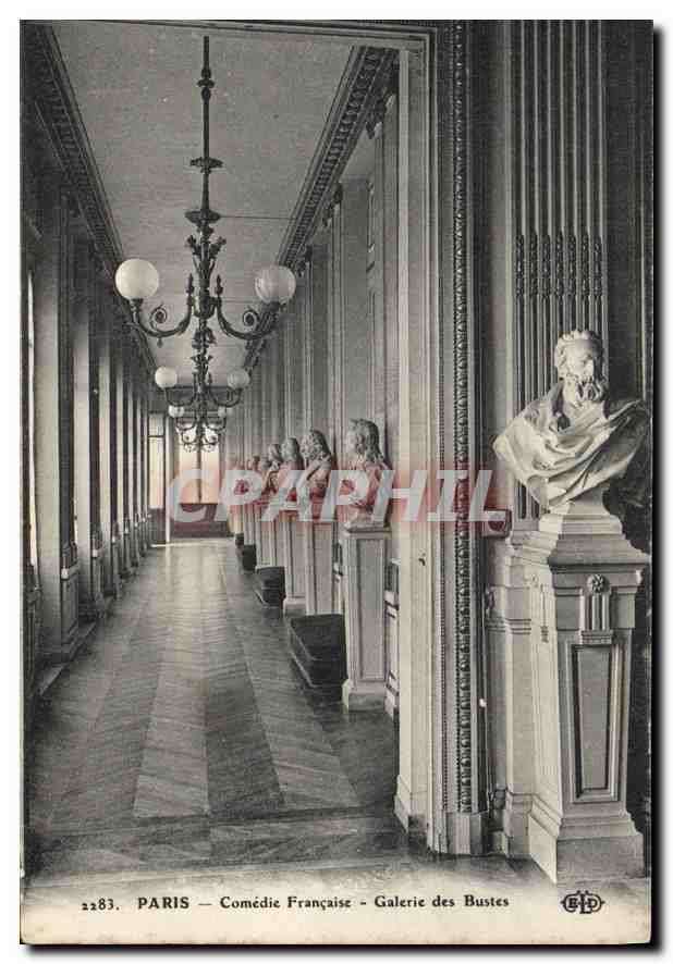 CPA Paris Comedie Francaise Galerie des Bustes 
