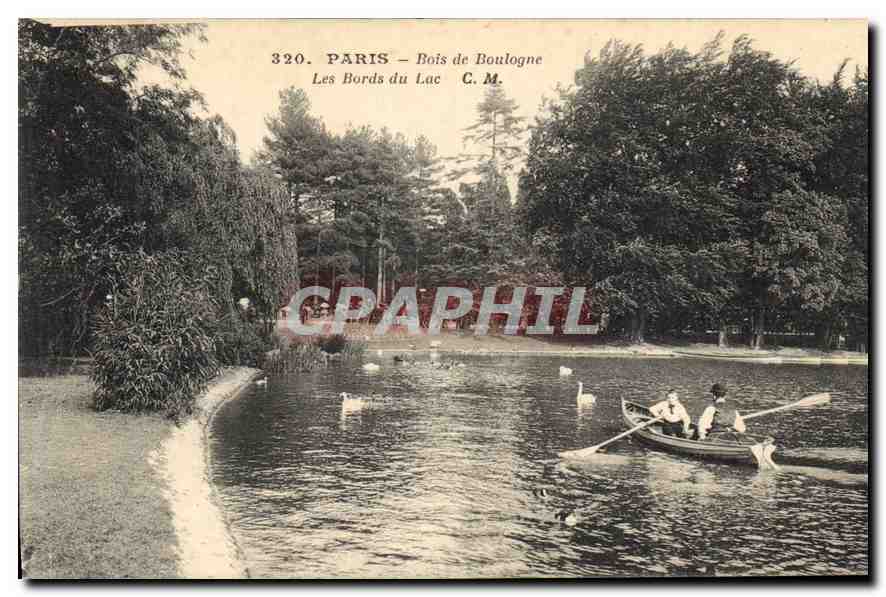 CPA Paris Bois de Boulogne Les Bords du Lac 