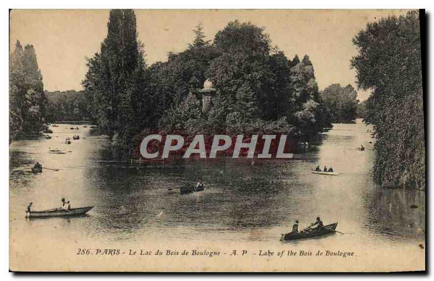 CPA Paris Le Lac du Bois de Boulogne 