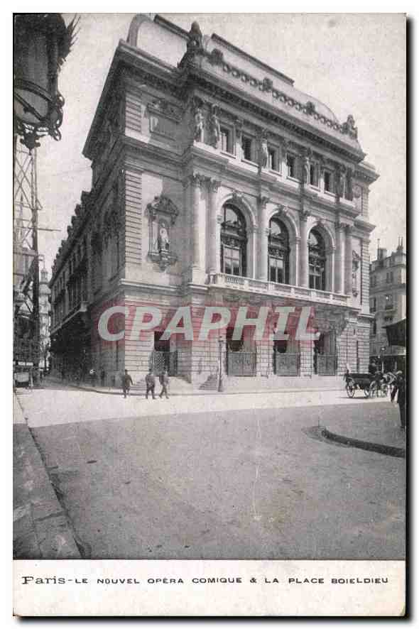 CPA Paris Le Nouvel opera comique et la palce boileloire 