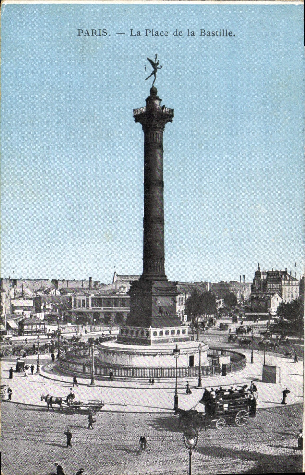 CPA Paris La Place de la Bastille 