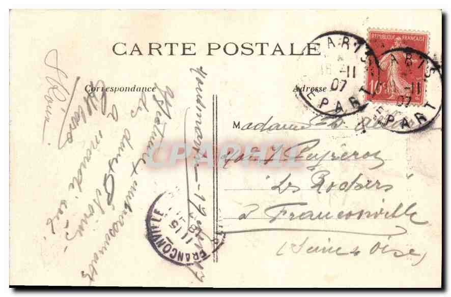 CPA Paris Sacre Coeur de Montmartre  — Verso