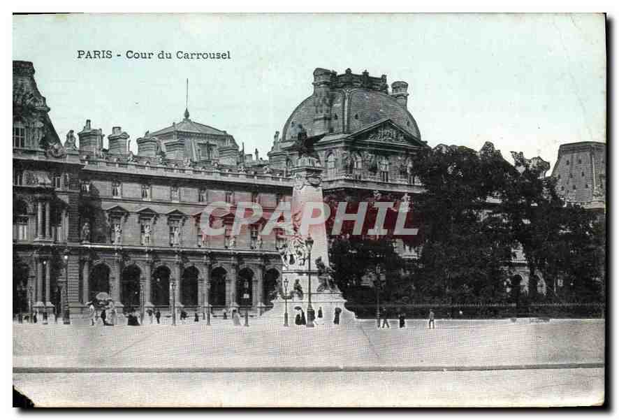 CPA Paris Cour du Carrousel 