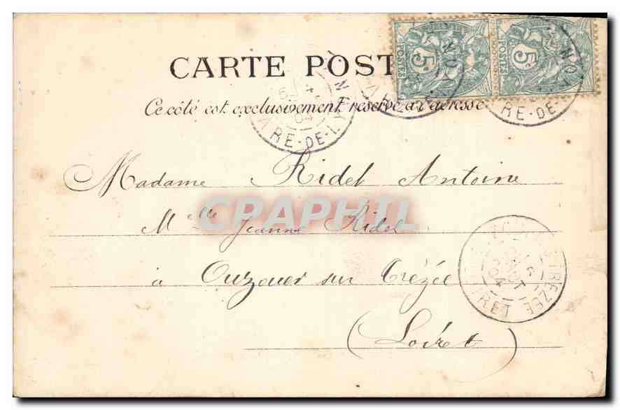 CPA Paris L'Arc de Triomphe de l'Etoile  — Rückseite