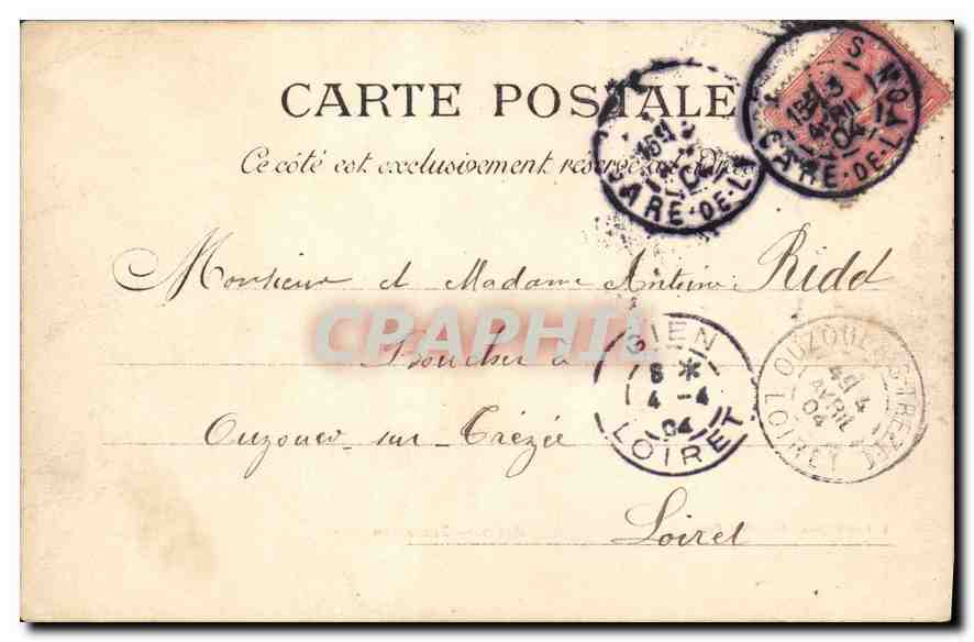 CPA Paris Trocadero  — Rückseite