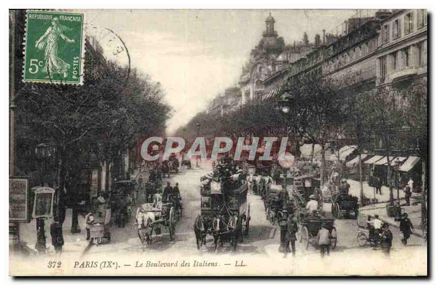 CPA Paris IX Le Boulevard des Italiens 