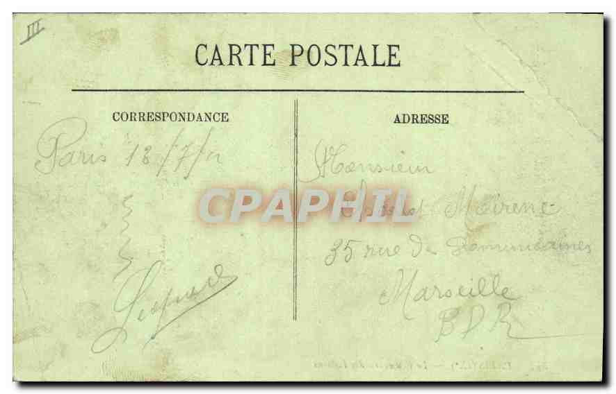 CPA Paris IX Le Boulevard des Italiens  — Rückseite