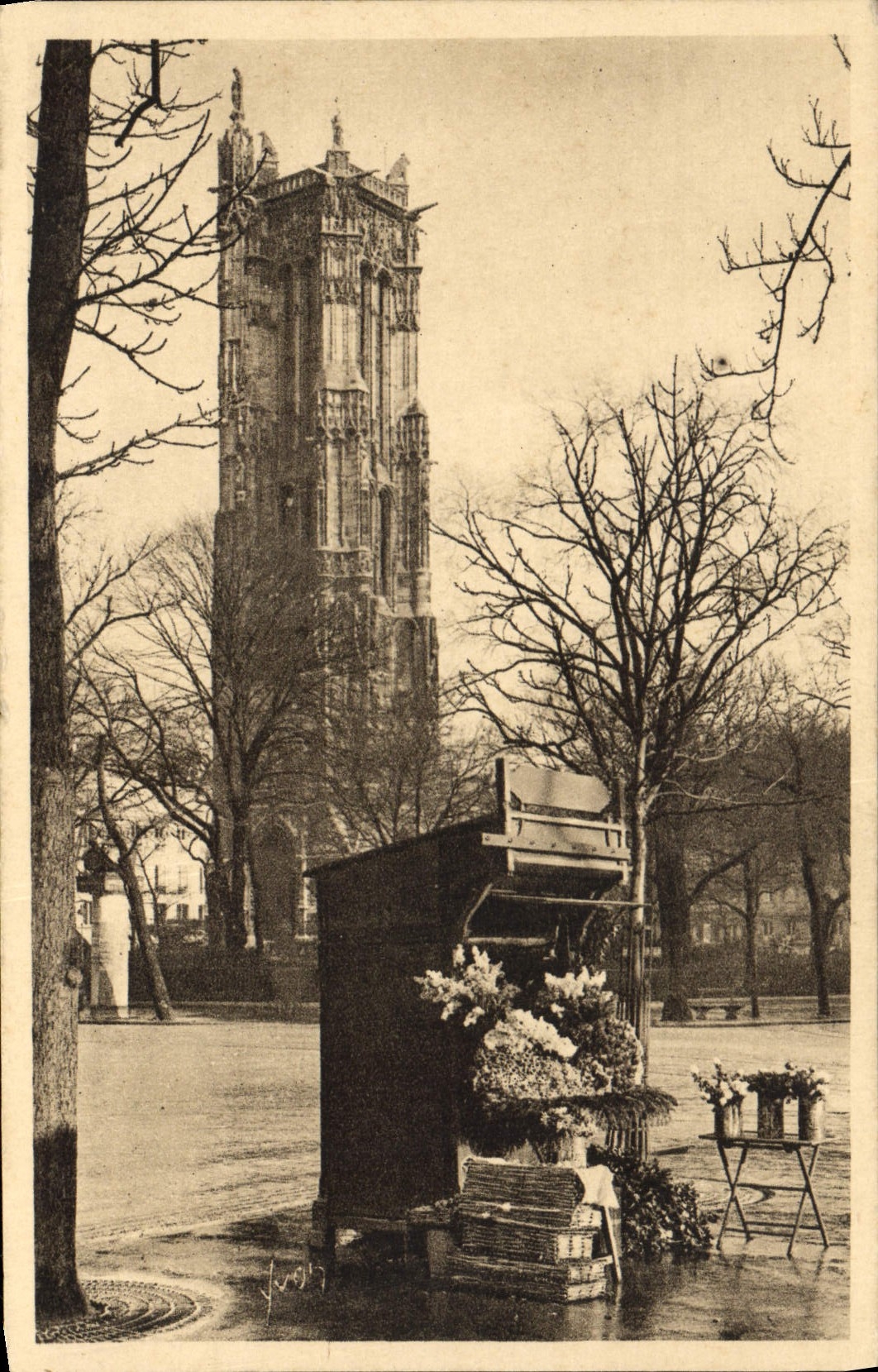 CPA Paris en Flanant La Tour St Jacques 