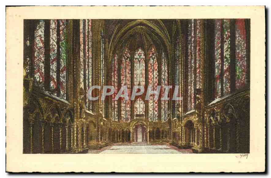 CPA Paris en Flanant Interieur de la Ste Chapelle 