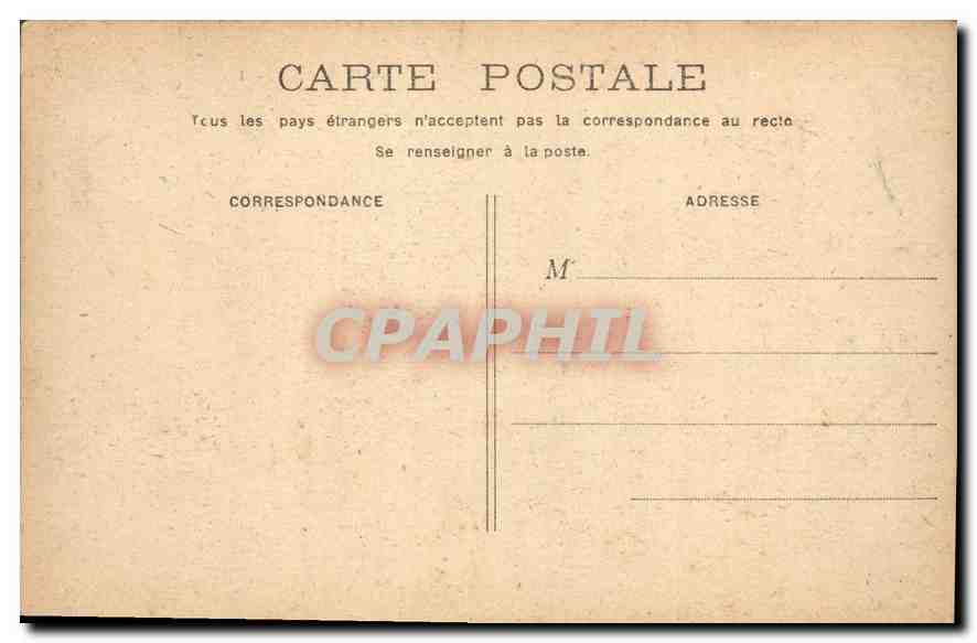 CPA Paris Cour du Carrousel  — Verso