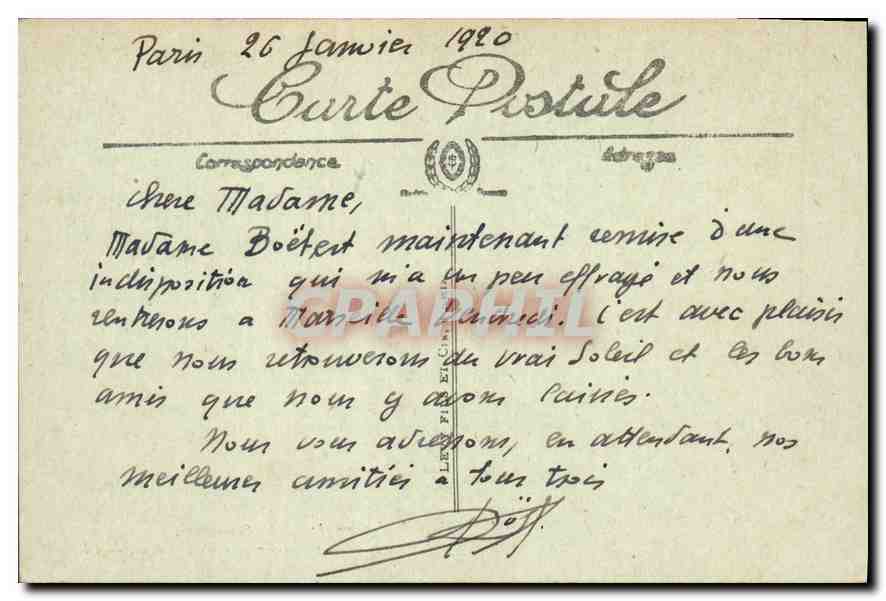 CPA Paris L'Hotel des Invalides Le Tombeau de Napoleon Ier Le Sarcophage  — Rückseite