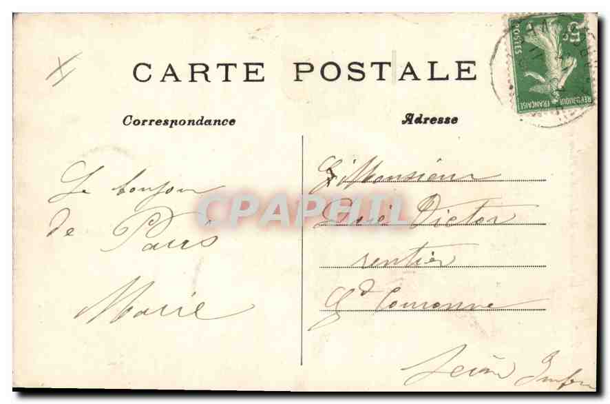 CPA Paris La Colonne de Juillet Place de la Bastille  — Rückseite
