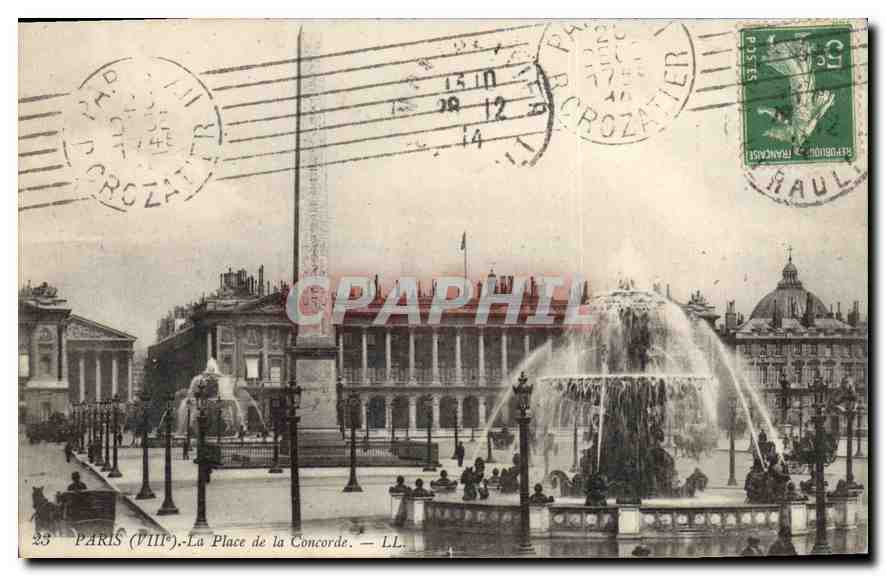 CPA Paris VIII La Place de la Corcorde 