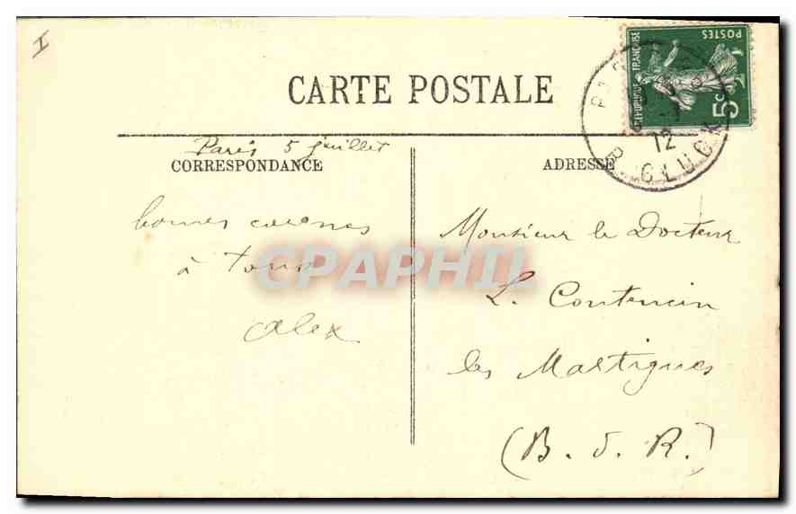 CPA Paris VIII Le Petit Palais  — Rückseite
