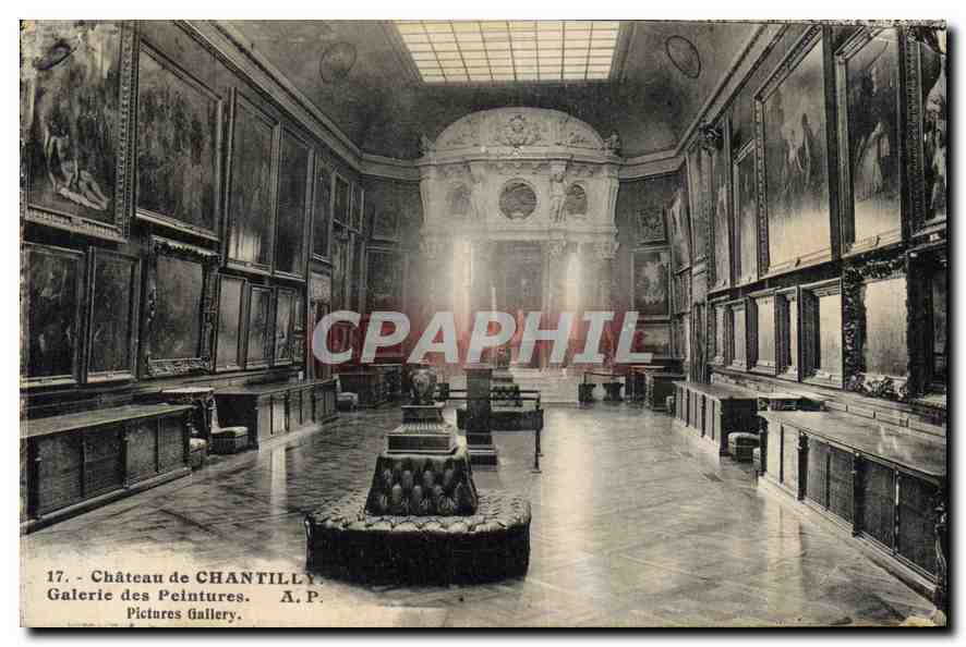 CPA Chateau de Chantilly Calerie des Peintures 