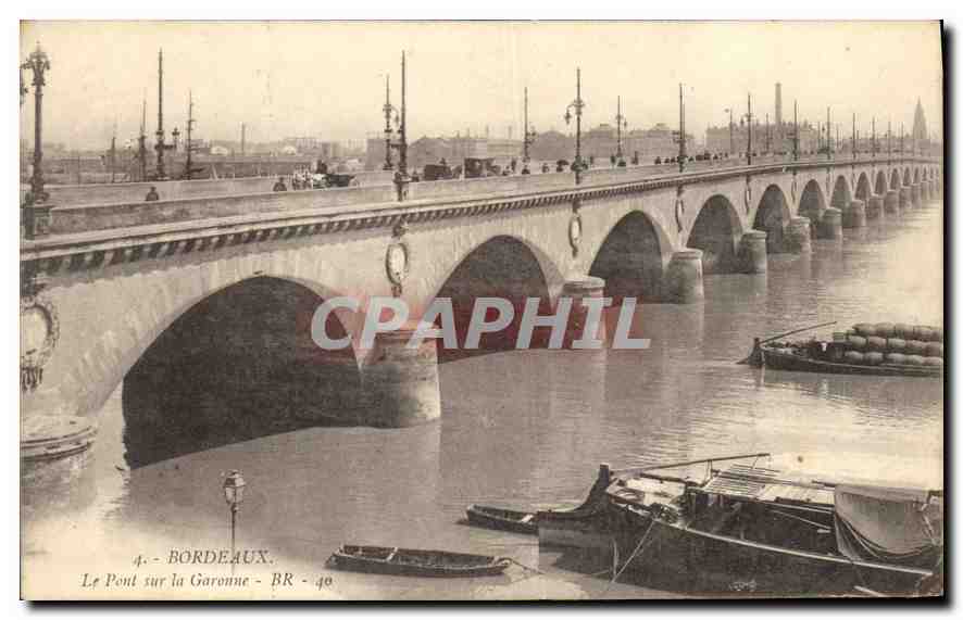 CPA Bordeaux Le Pont sur la Garonne 