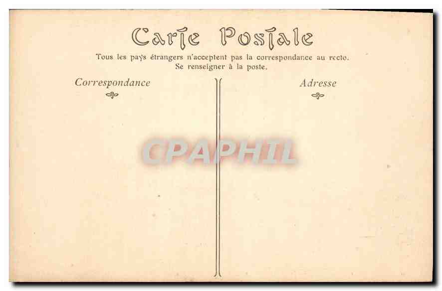 CPA Château de Josselin — Rückseite