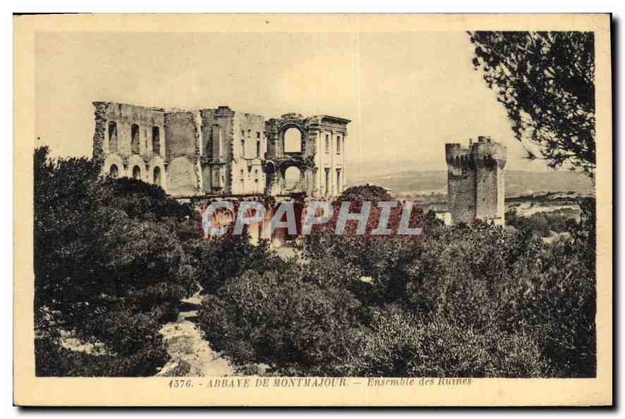 CPA Abbaye de Montmajour Ensemble des Ruines 