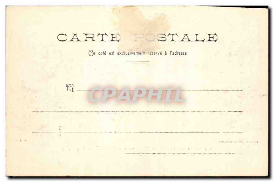 CPA Chantilly Entree du Chateau vue de profil cote gauche  — Rückseite