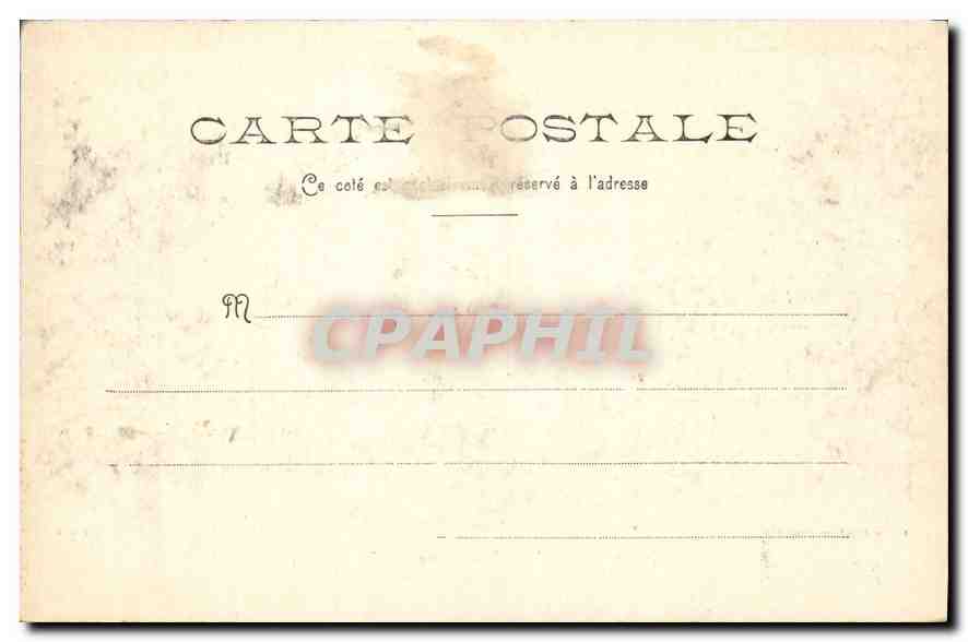CPA Chantilly Le Chateau vu de l'Abreuvoir  — Rückseite
