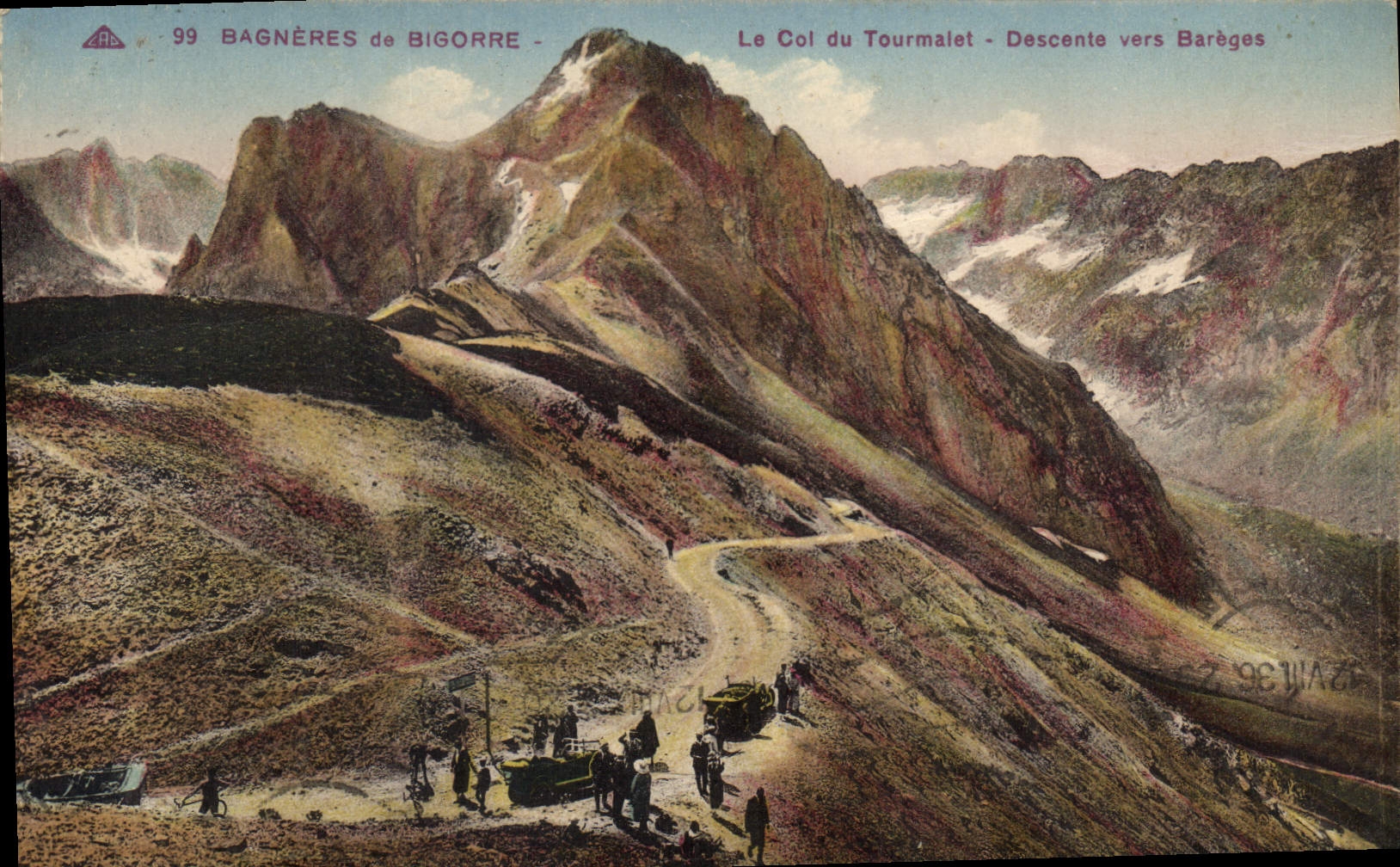 Der Col du Tourmalet - Abstieg nach Barèges — Bagnères-de-Bigorre — Cie Alsacienne des Arts Photographiques
