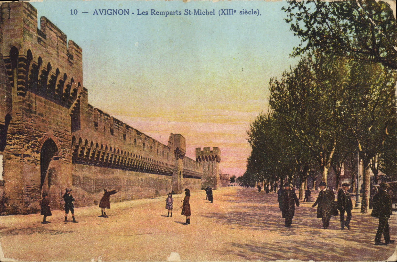 CPA Avignon Les Remparts St Michel XIII siecle 