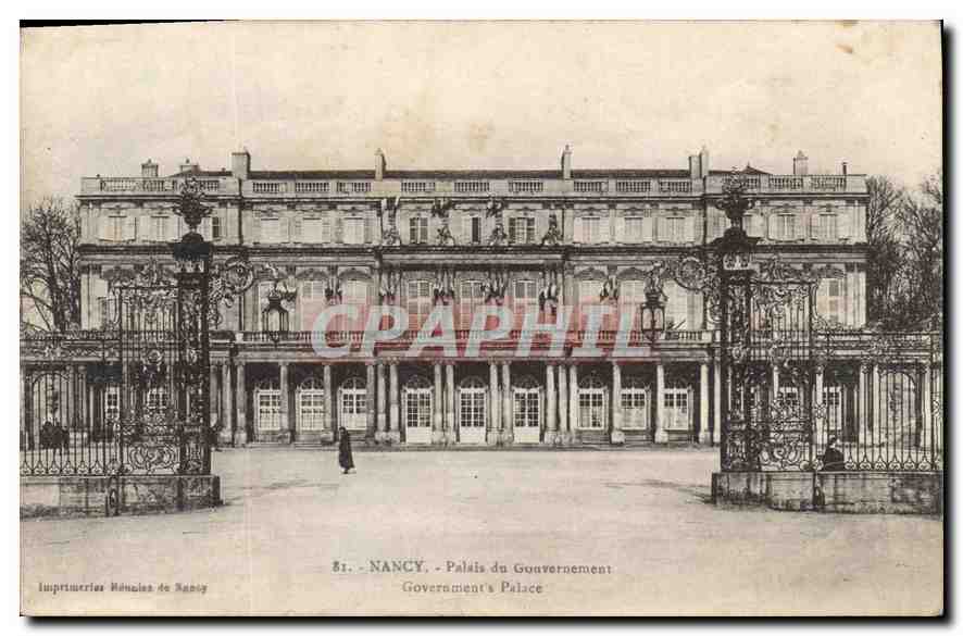 CPA Nancy Palais du Gouvernement 