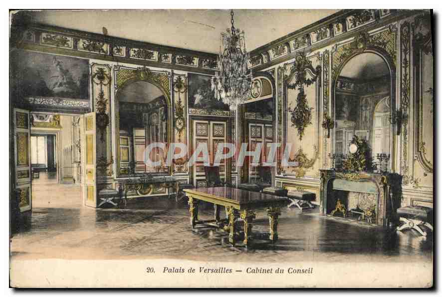 CPA Palais de Versailles Cabinet du Conseil 
