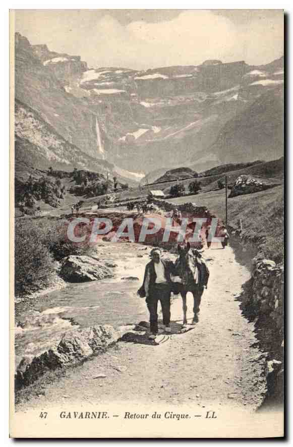CPA Gavarnie Retour du Cirque 