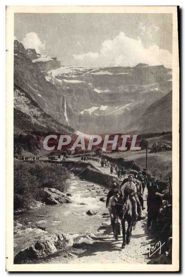 CPA Gavarnie Retour du Cirque 