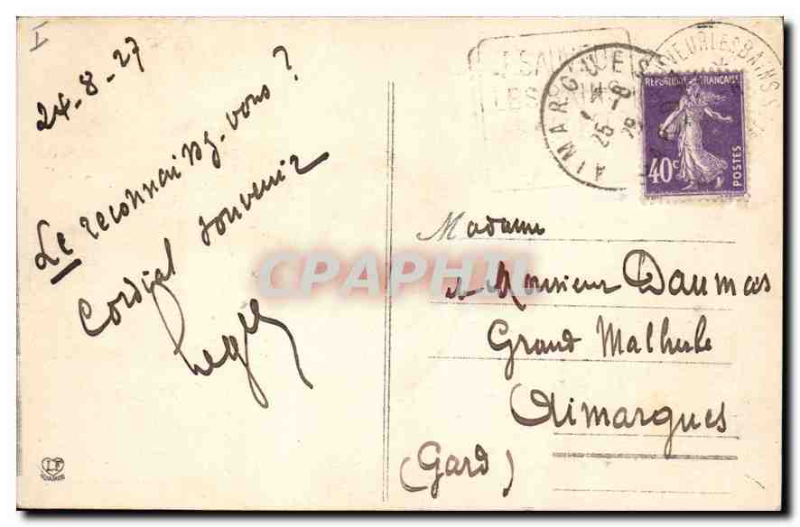 CPA Les Pyrenees Port de Gavarnie Gorone de St Sauveux Pont Napoleon  — Verso