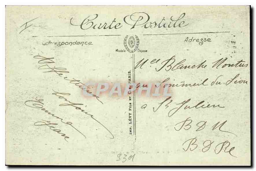 CPA Gavarnie La Vallee de Gavarnie et le Cirque  — Verso