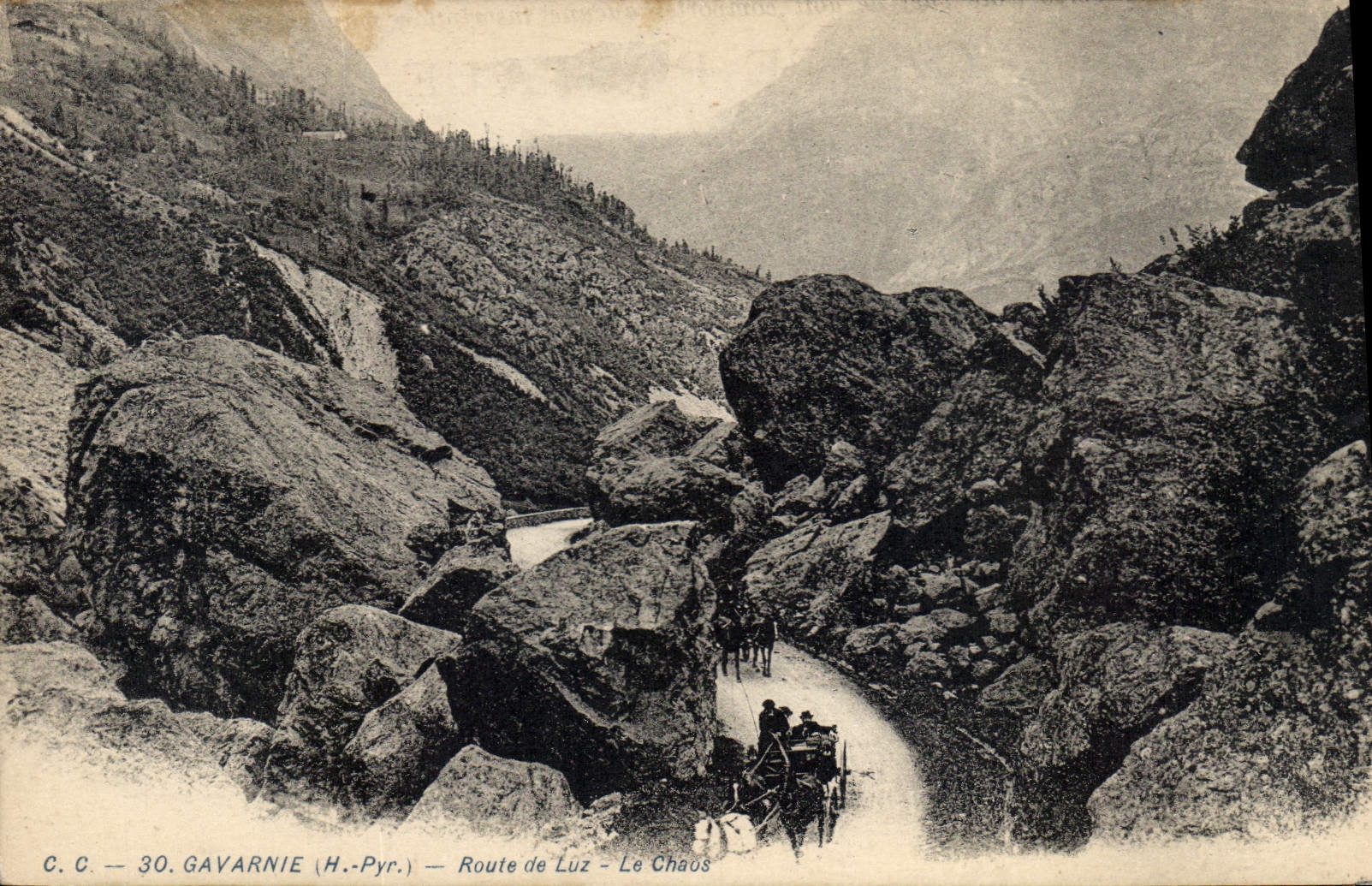 Gavarnie (H.-Pyr.) — Route de Luz - Le Chaos — C.C. n°30