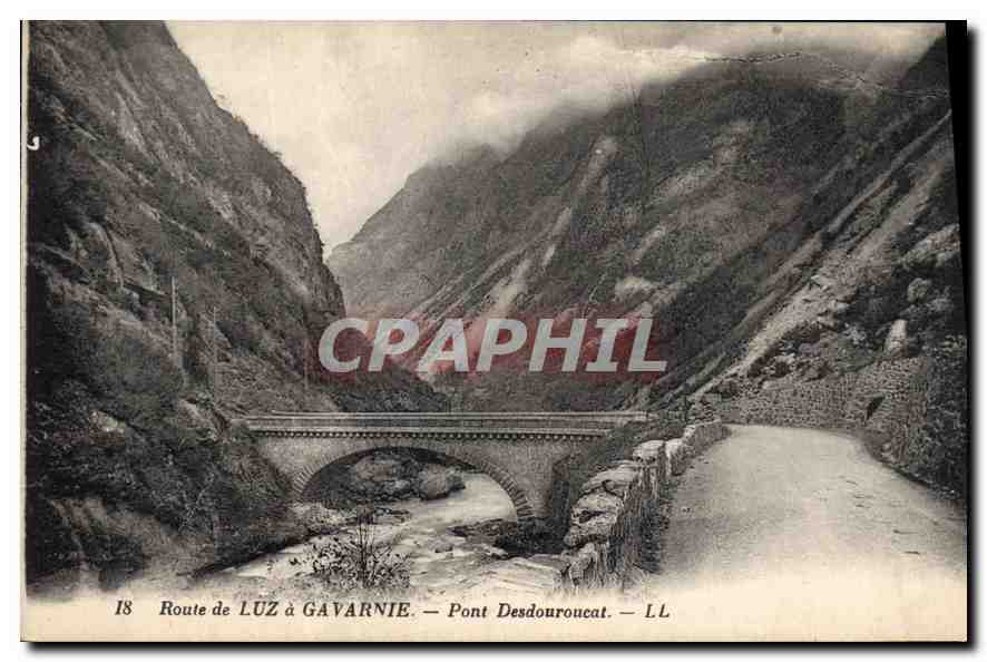 Route de Luz à Gavarnie — Pont Desdouroucat — L.L. — Éditeur L.L.