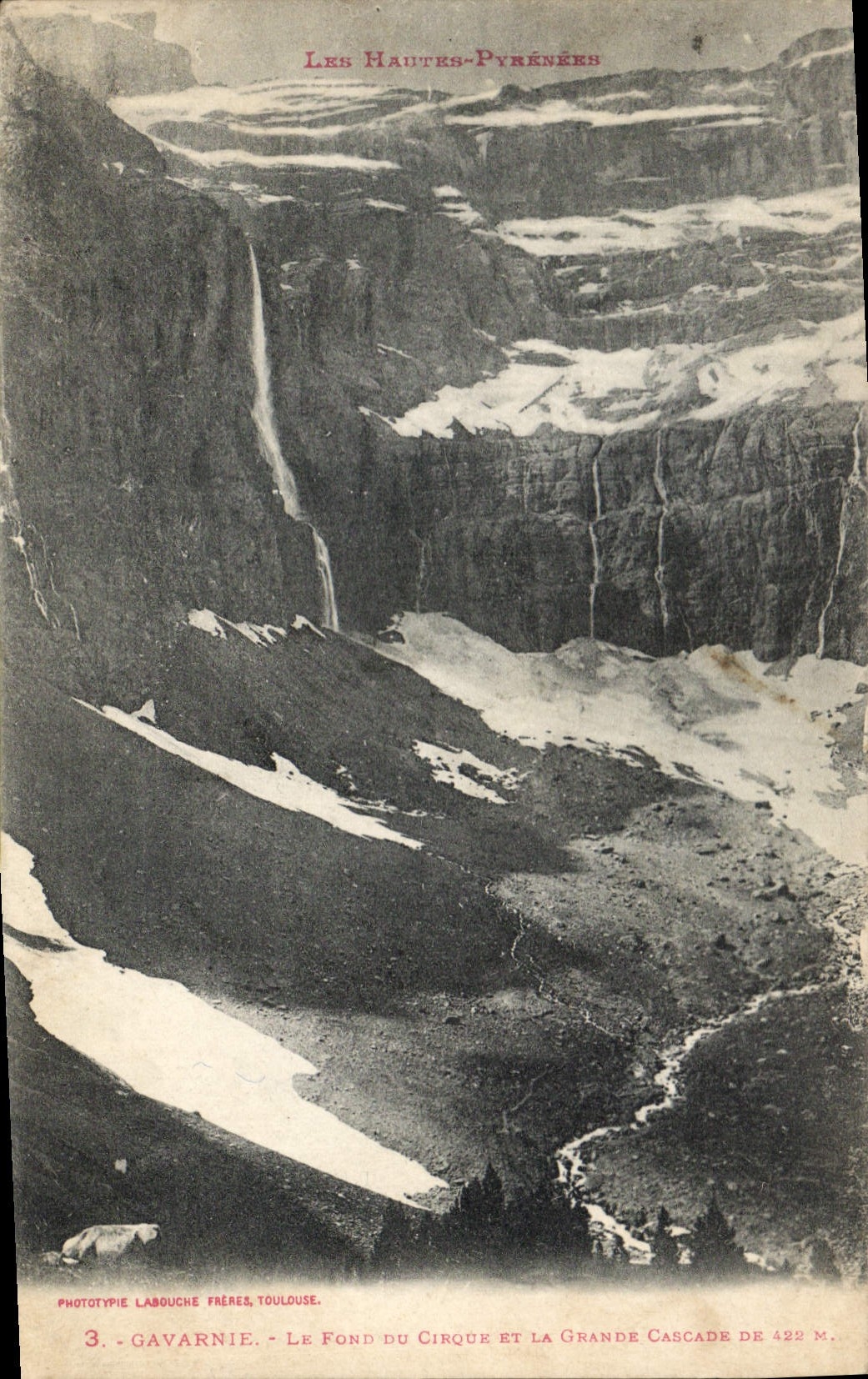 CPA Les Hautes Pyrenees Gavarnie Le Fond du Cirque et la Grande Cascade de 