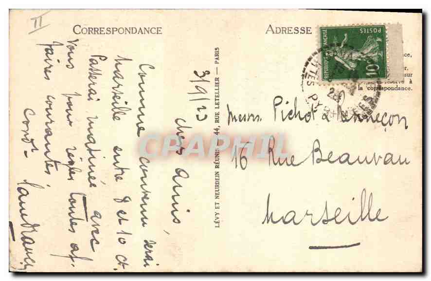 CPA Gavarnie Le Cirque  — Verso