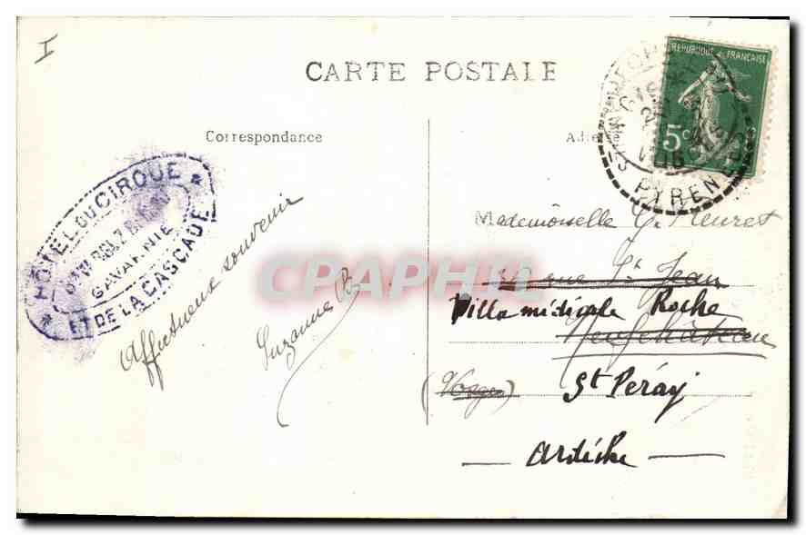 Gavarnie - La Grande Cascade et l'Hôtel du Cirque et de la Cascade — Éditeur non identifié — Rückseite