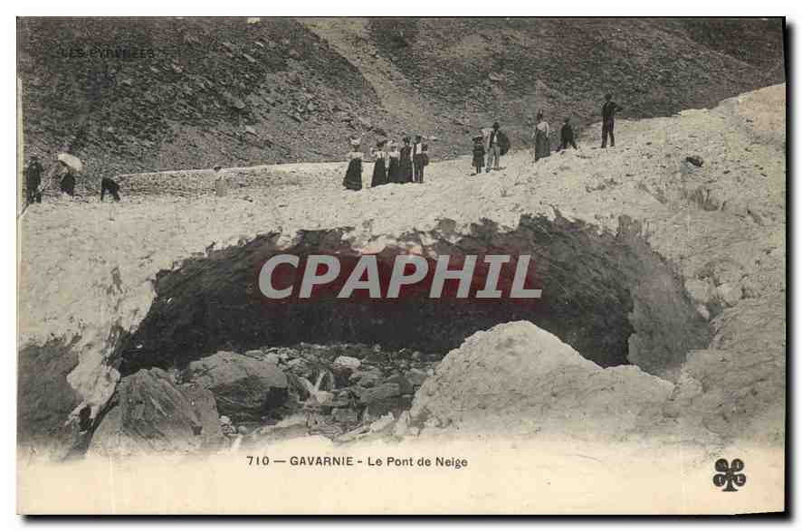 CPA Gavarnie Le Pont Le Pont de Neige 