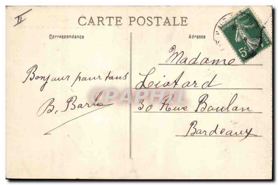 CPA Les Pyrenees Gavarnie Vue generale du Village et du Cirque  — Verso