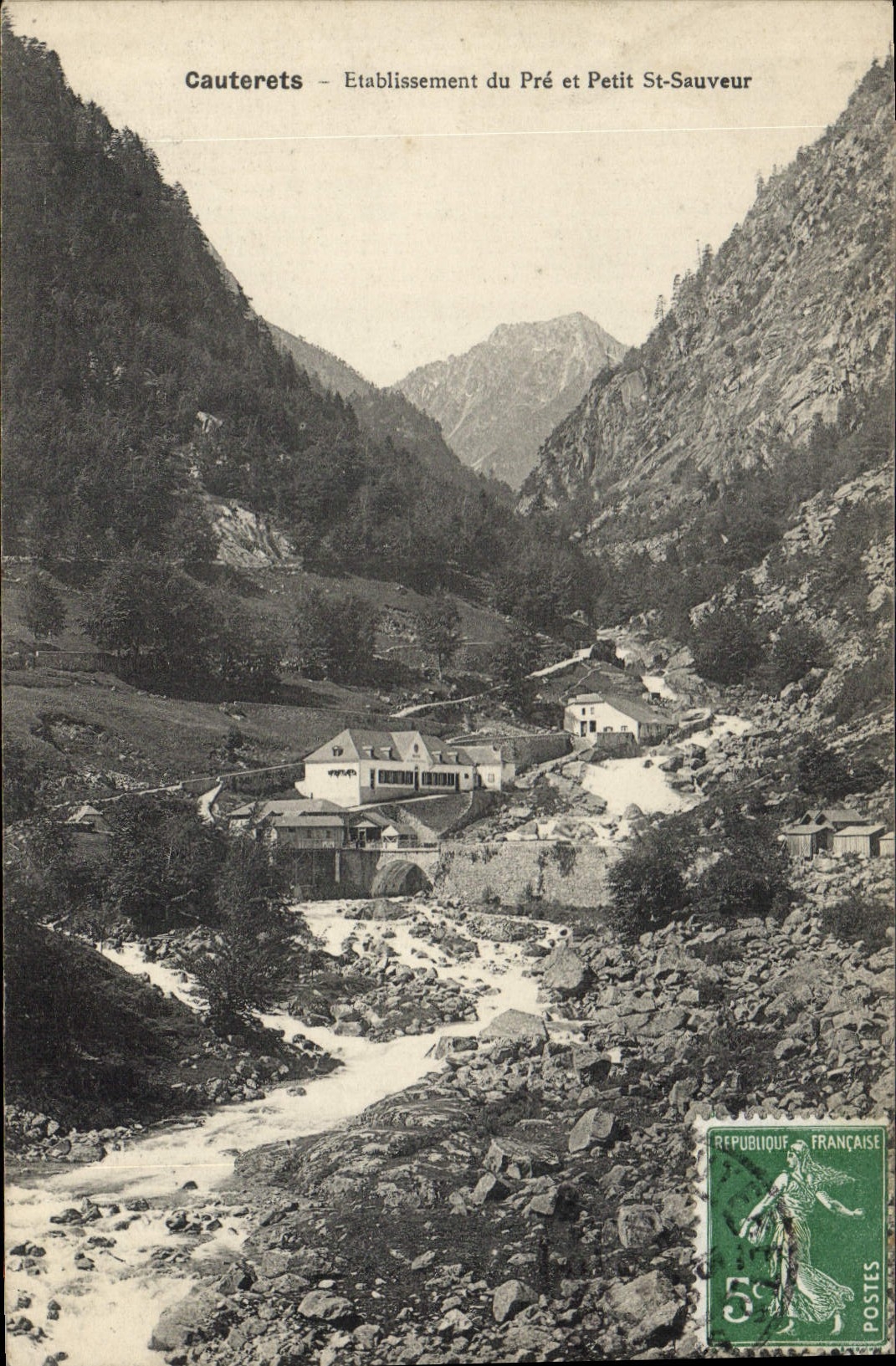 Cauterets — Etablissement du Pré et Petit St-Sauveur — Éditeur non identifié, n° de série non visible