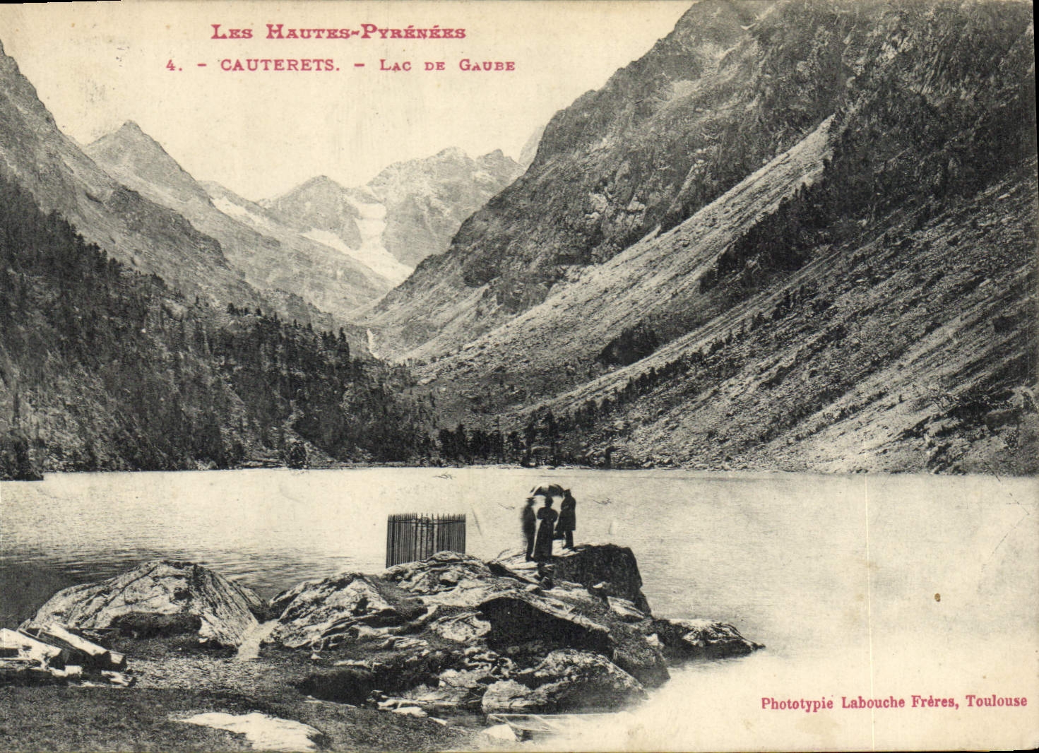 Lac de Gaube - Cauterets — Les Hautes-Pyrénées — Phototypie Labouche Frères, Toulouse