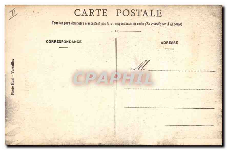 CPA Cauterets Hautes Pyrenees La Chaine des Pyrenees Vu de la Pension Farcy  — Rückseite
