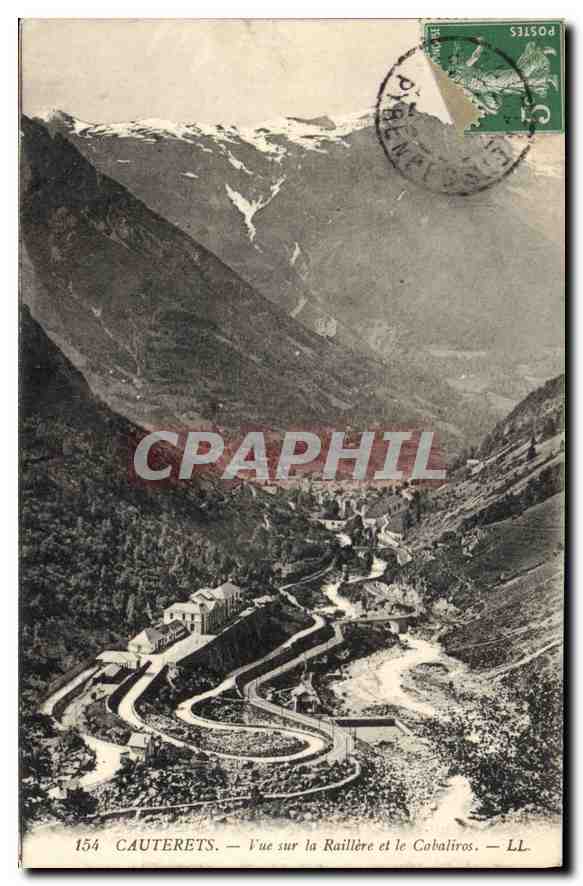 CPA Cauterets Vue sur la Raillere et le Cabaliros 