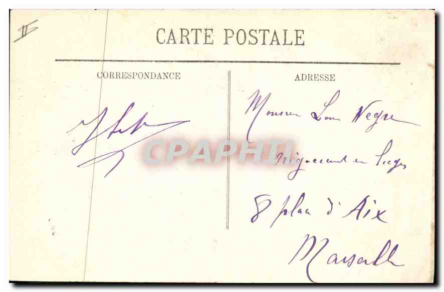 CPA Cauterets Vue sur la Raillere et le Cabaliros  — Rückseite