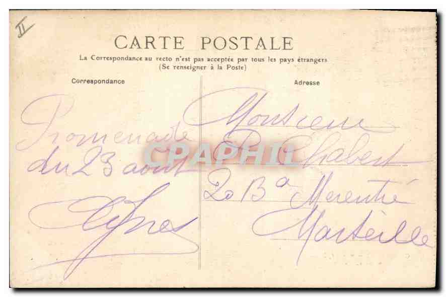 Cauterets — Vue générale Mamelon-Vert — Éditeur non identifié — Rückseite