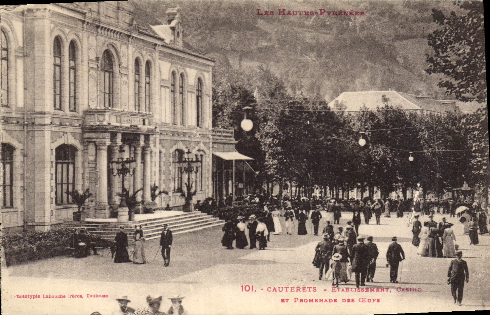 Cauterets — Einrichtung, Casino und Promenade des Cœufs — Les Hautes-Pyrénées