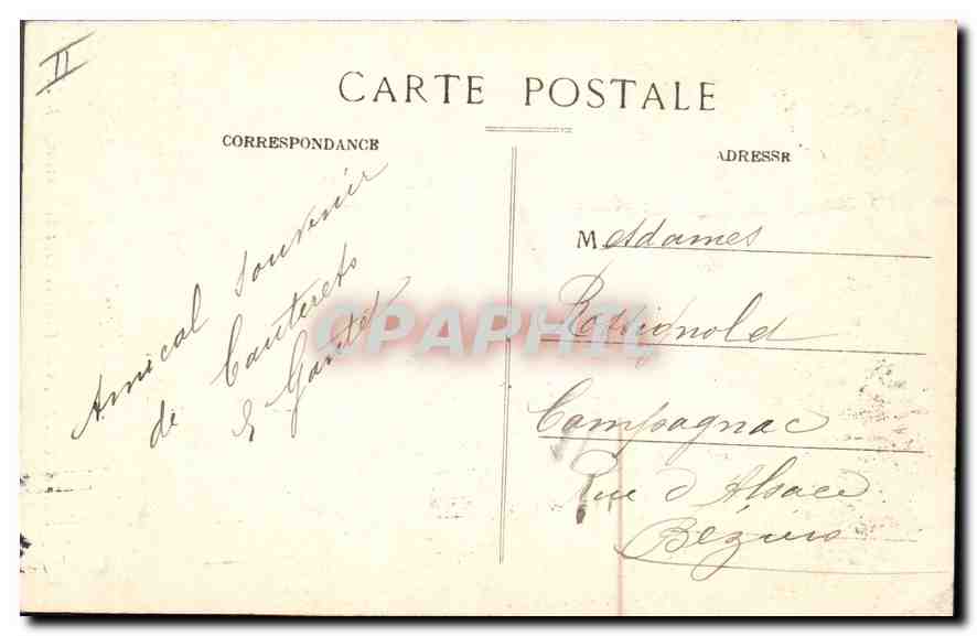 CPA Cauterets Bains du Petit St Sauveur  — Rückseite